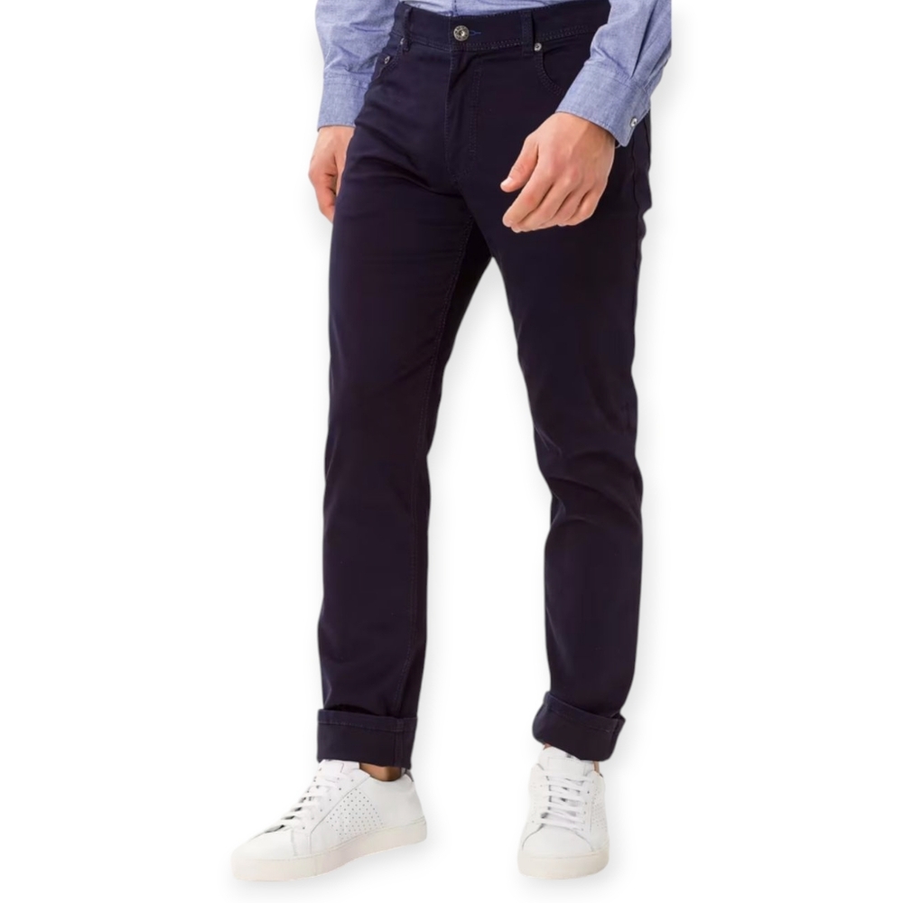BRAX Men's Lightweight Black Pants Style Cooper Fancy Size 40/34 Office Business